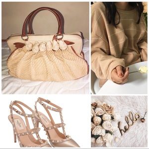 SALE Valentino rare straw bow bag.